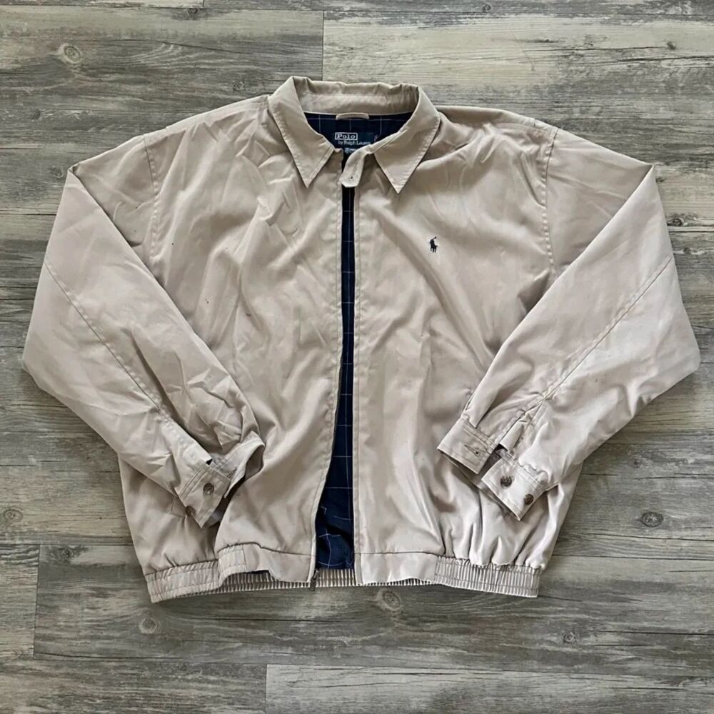 Vintage Polo Ralph Lauren Harrington Bomber Jacket Size XL
